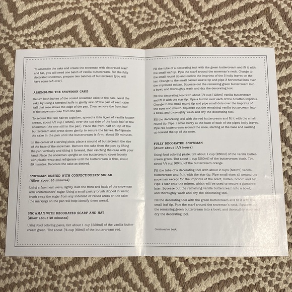 Snowman 3D cake pan Williams-Sonoma - Picture 7 of 8